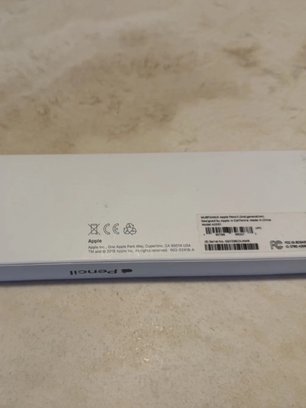 NEW IN BOX Apple Pencil 2nd Generation iPad Pro Stylus MU8F2AM/A
